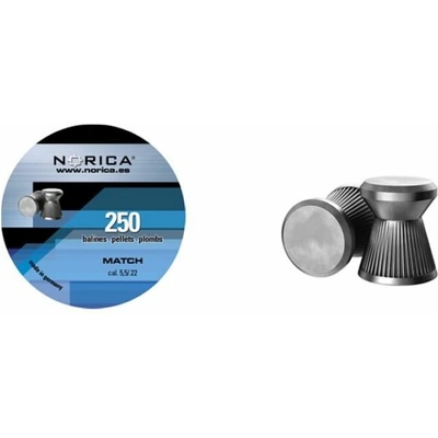Diabolky Norica ploché Match 5,5 mm 250 ks