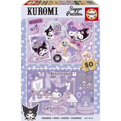 EDUCA Drevené Kuromi 2x50 dielov