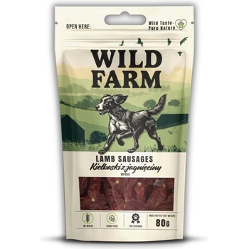 WILD FARM агнешки колбаси 80 г лакомство за кучета