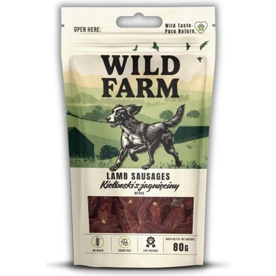 WILD FARM агнешки колбаси 80 г лакомство за кучета