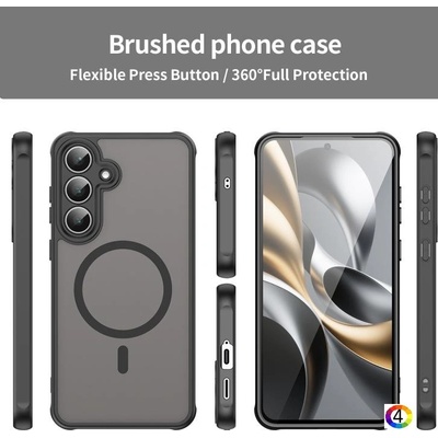 Samsung Galaxy S25 FE PC + TPU/ MagSafe Удароустойчив Калъф и Протектор