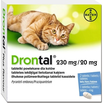 Bayer Drontal antiparazitikum pre mačky 2 tbl