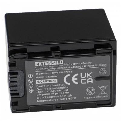 Extensilo - SRN Baterie SONY NP-FV70 2060mAh Li-Ion 7,4V - neoriginální příslušenství pro digitální videokamery