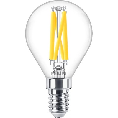 Philips LED žiarovka guľová E14 P45 3,4W = 40W 470lm 2700 teplé vlákno stmievateľné