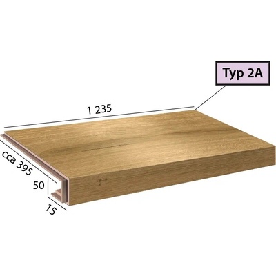 Karndean International Ecoline Step - Schod s nosom / 2A 9592 Dub kráľovský prírodný
