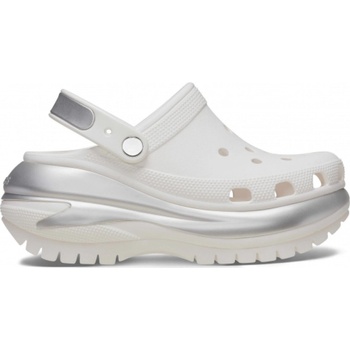 Crocs Чехли Crocs Women's Crush Metallic Clogs - WhiteSilver