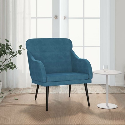 vidaXL samet 351443 modrá