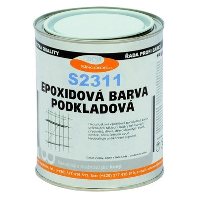 Sincolor Epoxidový základ na kov S 2300 0100 bílý 1kg