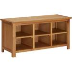 vidaXL Стелаж за обувки, 90x37x45 см, дъбово дърво масив (289189)
