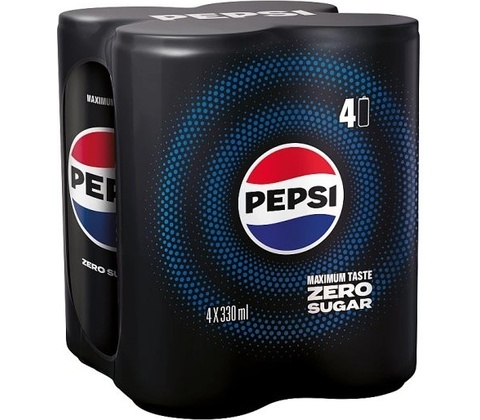 Pepsi Zero Sugar 4 x 330 ml