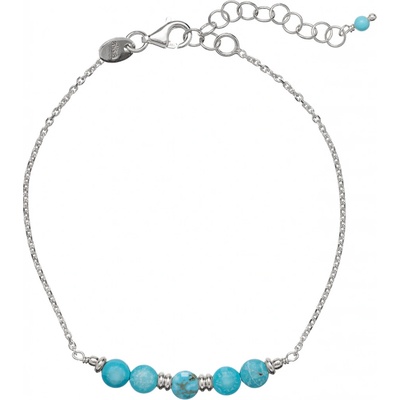 Alisia Překrásný stříbrný náramek s tyrkysem AL3870-Argento