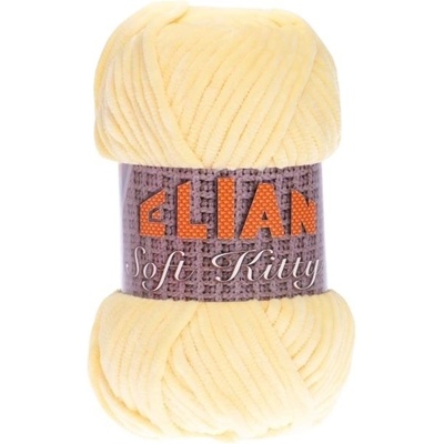 VSV Pletací příze Elian Soft Kitty 97440 - žlutá