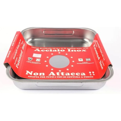 SteelPan 32 х 32 см. дълбока незалепваща инокс тава Steel Pan (011803)