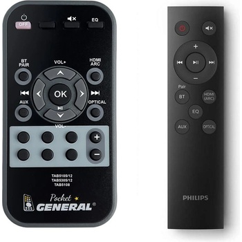 GENERAL Philips tab5105/12, tab5305/12, tab5108 - дистанционно управление дубликат (tab5105/12, tab5305/12, tab5108)