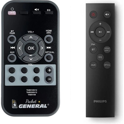 GENERAL Philips tab5105/12, tab5305/12, tab5108 - дистанционно управление дубликат (tab5105/12, tab5305/12, tab5108)