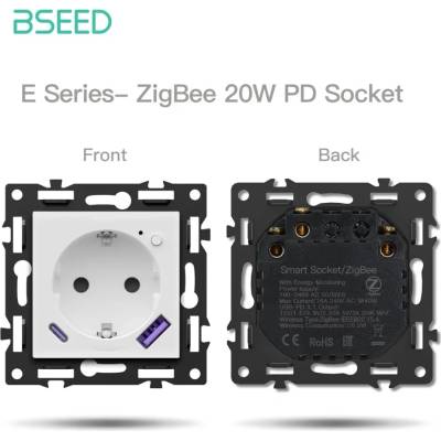BSEED Zigbee inteligentná zásuvka - Echo Click F Áno Biela
