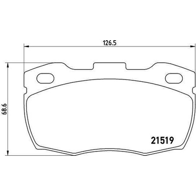Sada brzdových destiček, kotoučová brzda BREMBO P 44 015