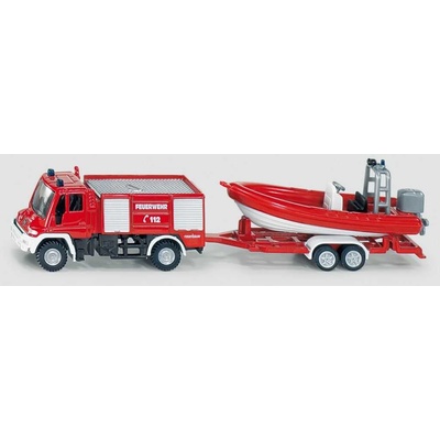 Siku 1636 Požární vozidlo Unimog s člunem