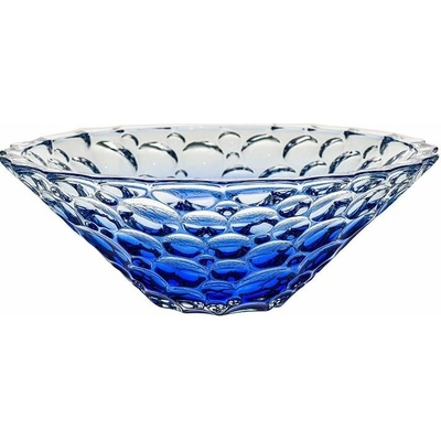 Bohemia Jihlava Křištálová miska Lisboa Ombre blue 300 mm