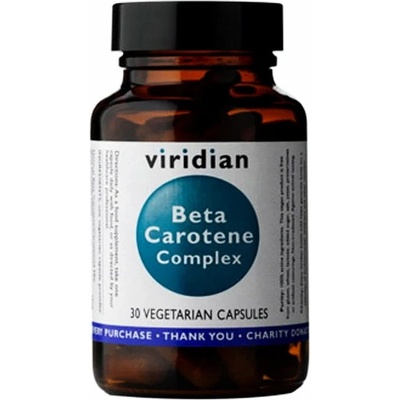 Viridian Beta Carotene Complex 30 kapslí Beta karoten