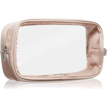 Notino Travel Collection Large Clear Organizer прозрачна козметична чантичка L Beige