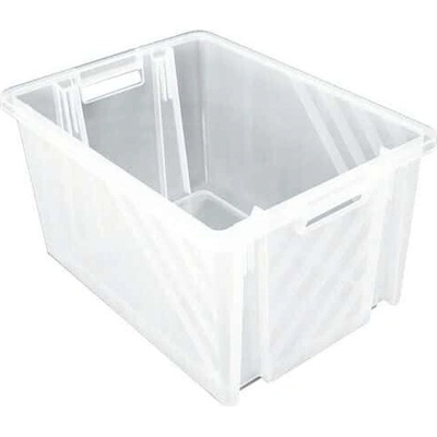 NovaBac, Stohovatelný plastový box průhledný, 54 l