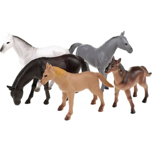 Toi-Toys Комплект фигурки Toi Toys Animal World - Deluxe, Диви коне, 5 броя (TT34924A)