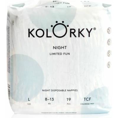 Kolorky Night Limited Fun L 8-13 kg 19 ks