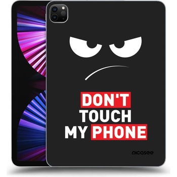 Picasee silikónový čierny obal Apple iPad 11 2021 3.generace Angry Eyes Transparent