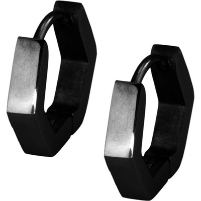 Free Style náušnice z chirurgickej ocele MESS20 Čierna