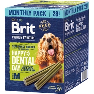 Brit Premium by Nature зъбни лакомства за кучета, размер М, 28 бр
