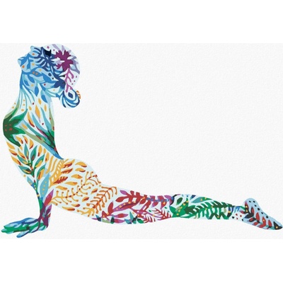 zuty Malování Podle Čísel Jóga 80 x 100 Cm Plátno Rám 8596530078395