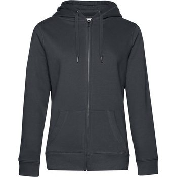B&C Collection B&C QUEEN ZIPPED HOOD / Дамски суичър с цип - антрацит L (01W03Qa9703)