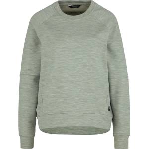 Stoic Дамски вълнен пуловер Stoic Women's MerinoFleece335 MMXX. Lulea Crew Merino jumper - Sage Grey Melange - размер 3XL (105-5557-0217)