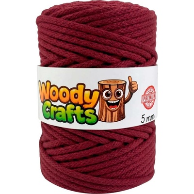 Woody Crafts Woody PREMIUM 5 mm (100m) - Vínová (Wine Red)