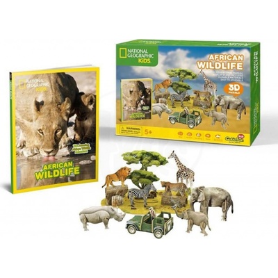 HM Studio 3D puzzle Africká divočina 69 ks
