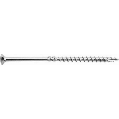 Konstrukční tesařský vrut BÍLÝ zinek 5x100 TORX T25 Zn ZH zápustná hlava (100 ks/bal)