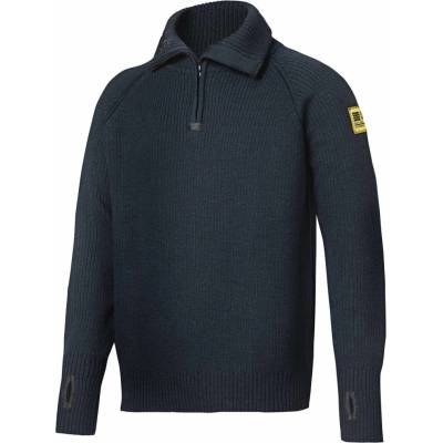 Snickers Workwear vlněný svetr s ½ zipem