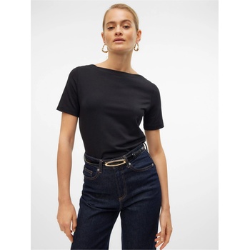 Image 1 of Vero Moda Тениска Vero Moda Women's Modal Short-Sleeve Regular Fit T-Shirt - Black