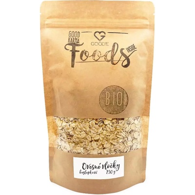Goodie BIO Ovsené vločky bezlepkové celé / Gluten-free Oat Flakes - whole grain 250 g
