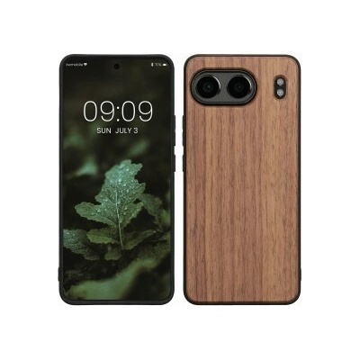 kwmobile Drevené OnePlus Nord 4 5G tmavě hnědá