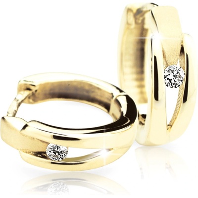 Cutie Jewellery - diamonds Náušnice DZ64841-2023 typu kreole ze zlata s diamanty
