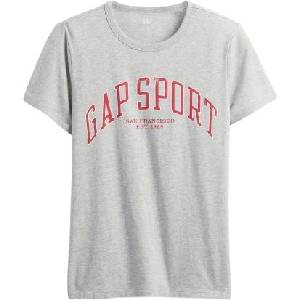 GAP V-frch ss fav crew graphic сиво, червено s (824042-03)