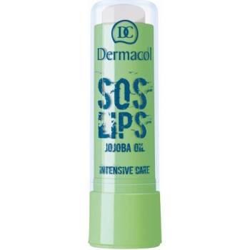 Dermacol Zvláčňující balzám na rty s extra ochranou SOS Lips SPF 15 Intensive Care, vůně Čokoláda 3,5 ml
