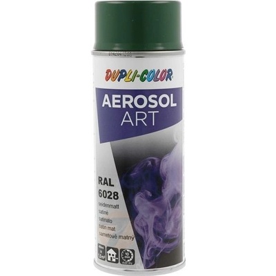 Dupli Color ART RAL 6028 Borovicová zelená polomatná farba v spreji 400 ml