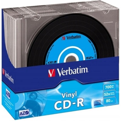 Verbatim CD-R 700MB 52x, slim box, 10ks (43426)