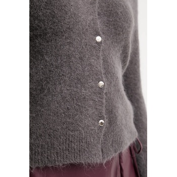 OUI Жилетка с вълна oui дамска в сиво от лека материя 94143 (94143)