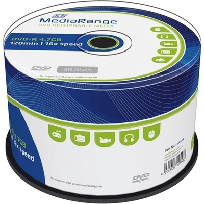 Оптичен носител DVD-R, 4.7GB, Media Range, 16 x, 50 бр (MR444)