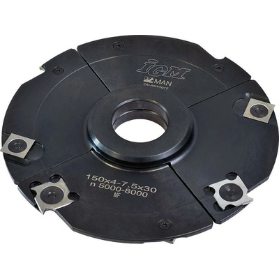 IGM F602 Stavitelná drážkovací fréza MAN - D150x4-7,5 d30 Z4+4 OCEL
