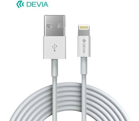 Devia EC080 USB - Lightning, 1m, bílý